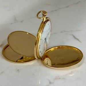 18k Gold 1912 Omega Hunter Case Pocket Watch